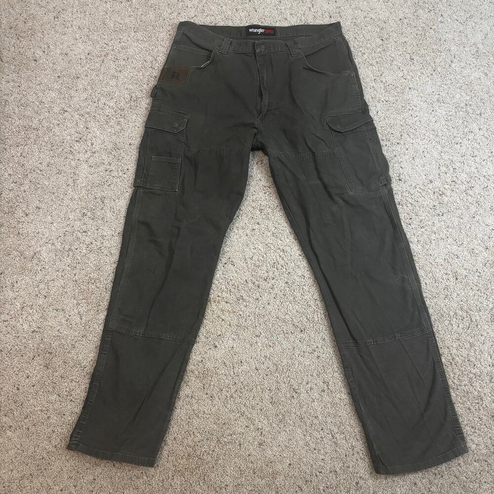 Wrangler RIGGS Workwear Men’s 38x36 Double Knee Cargo Work Pants Ripstop